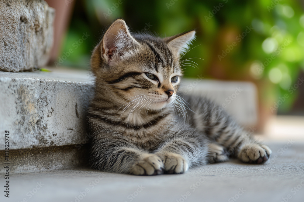 Adorable and Cute Kitten Background Adorable and Cute Kitten Background