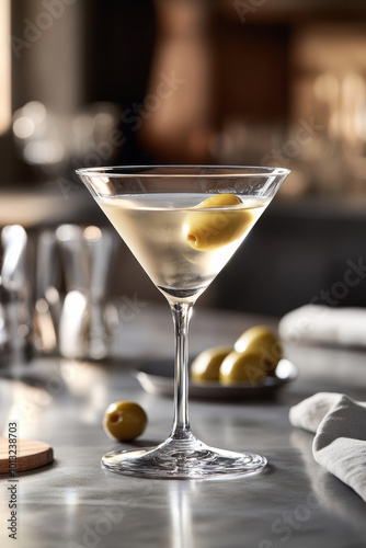 Wallpaper Mural Martini glass with olives on the table Torontodigital.ca