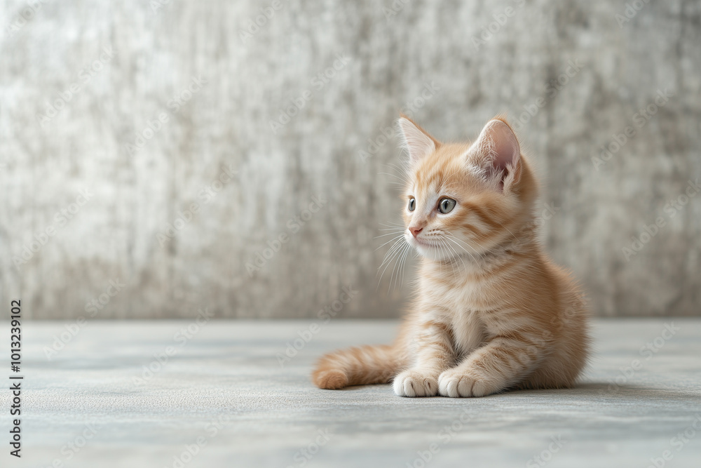 Obraz premium Adorable and Cute Kitten Background