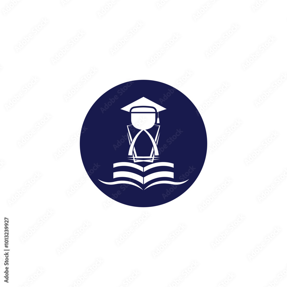 University Education Logo Design Stock Vector University Education Logo Design Stock Vector