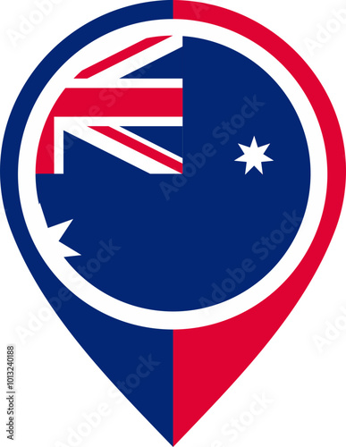 Map Icon Inside AUSTRALIA Flag Free Download Map Icon Inside AUSTRALIA Flag - GFXLoad