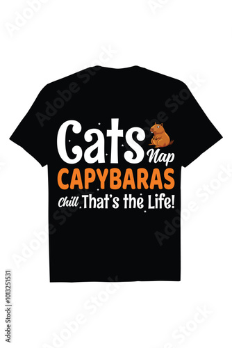 Creative Capybara T-shirt  Design