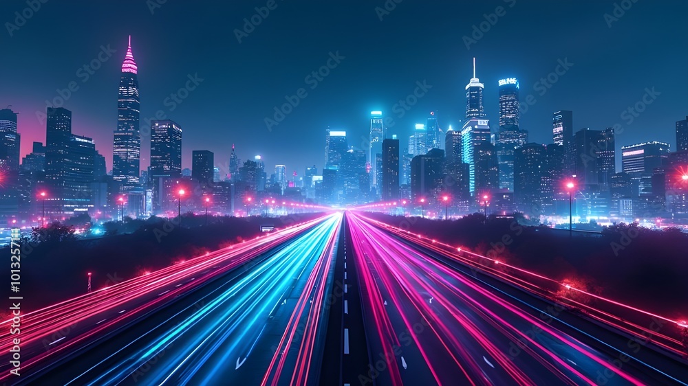 night city street, light in the tunnel, Car motion trails. Speed light streaks the background with a blurred fast fast-moving light effect
night city street, light in the tunnel, Car motion trails. Speed light streaks the background with a blurred fast fast-moving light effect