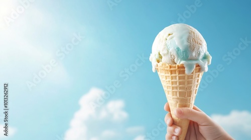 Melting Ice Cream Earth in Child's Hand, symbolizing innocence lost and the looming effects of climate change on future generations