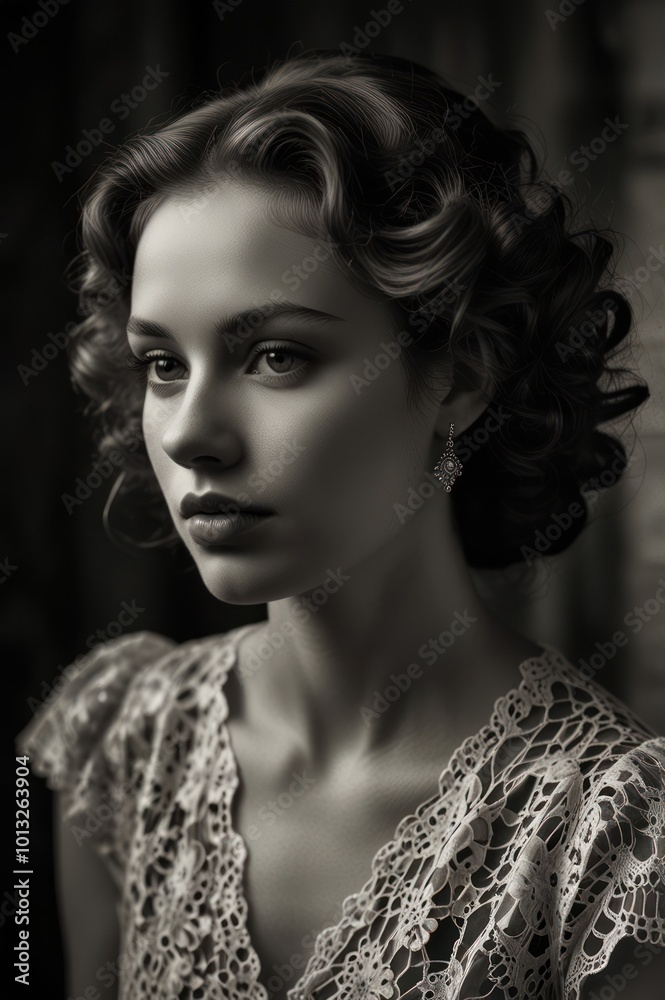 nostalgic photography of a woman with black and white results
