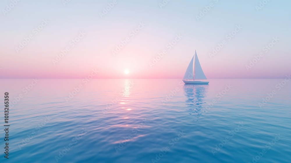 Obraz premium Vibrant Sunset Over Tranquil Ocean, a breathtaking view featuring vivid hues reflecting on calm waters, creating a serene and peaceful atmosphere perfect for contemplation.