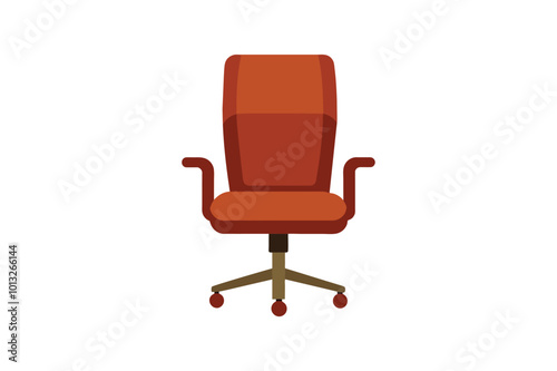 Office chair vector art illustration.