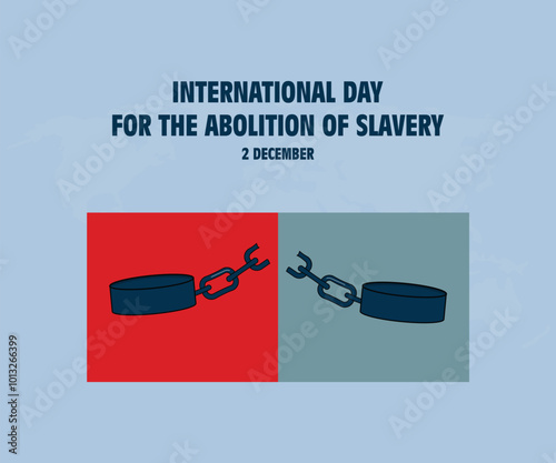 International Day for the abolition of slavery 2 December social media banner