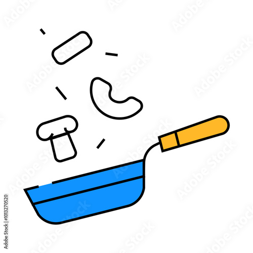virtuoso cooking line icon vector. virtuoso cooking sign. isolated symbol illustration