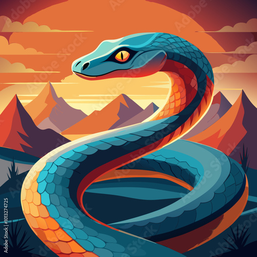 illustration of a snake