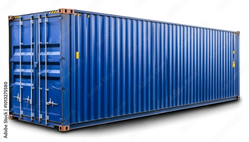 Blue Shipping Container for Transport and Storage Blue Shipping Container for Transport and Storage