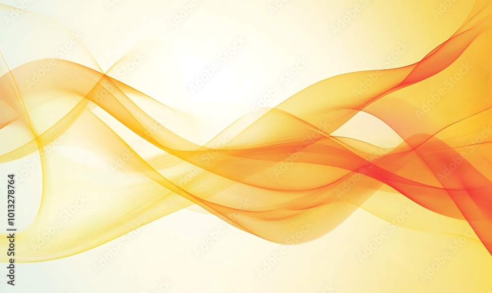Abstract Wave Pattern in Orange and Yellow Hues Abstract Wave Pattern in Orange and Yellow Hues