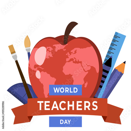 World teachers day poster square size