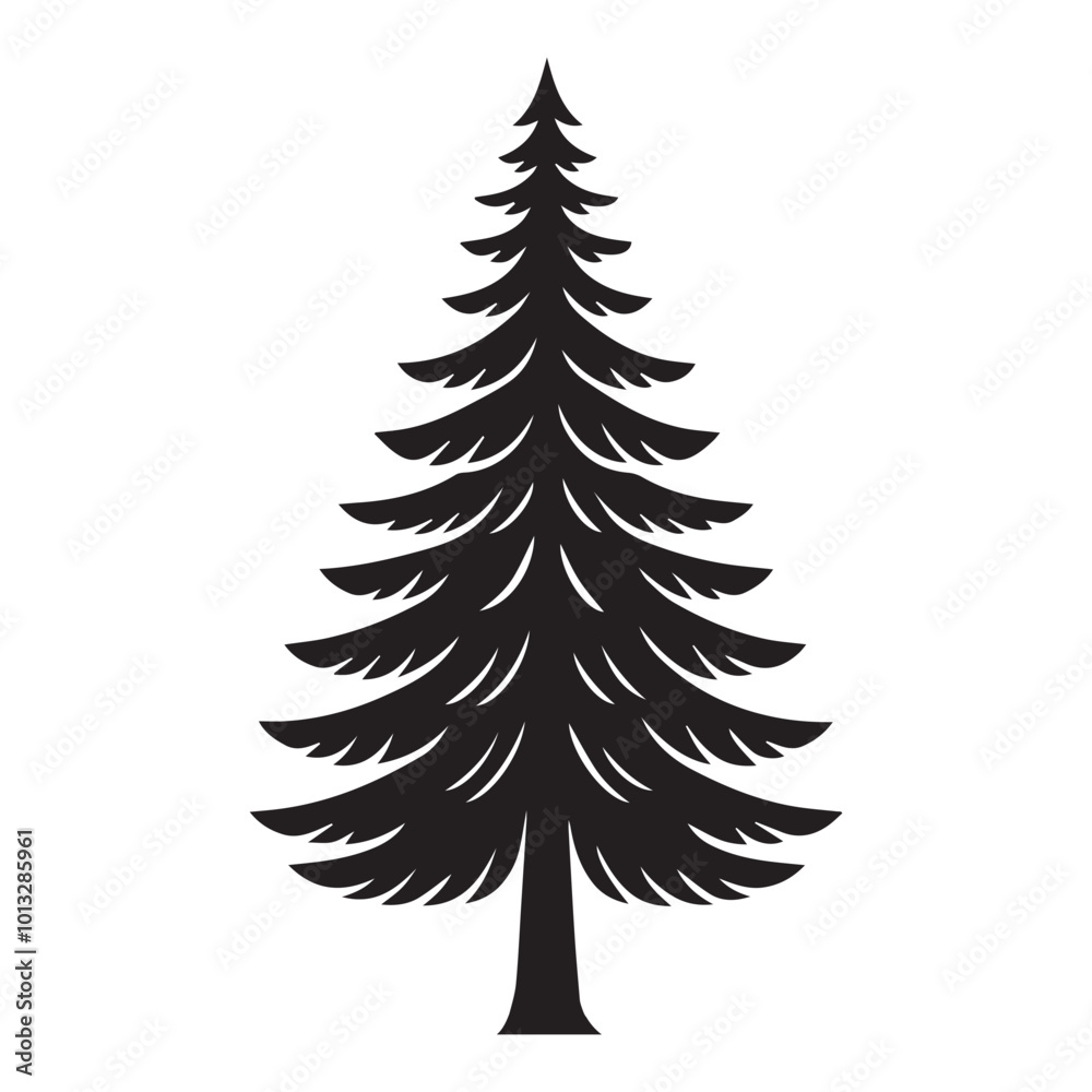 Spruce Tree Vector illustration in black and white - Spruce Plant Clipart Design
Spruce Tree Vector illustration in black and white - Spruce Plant Clipart Design