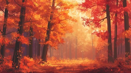 Crédence de cuisine Rouge nice anime landscape picture  © ThienThu