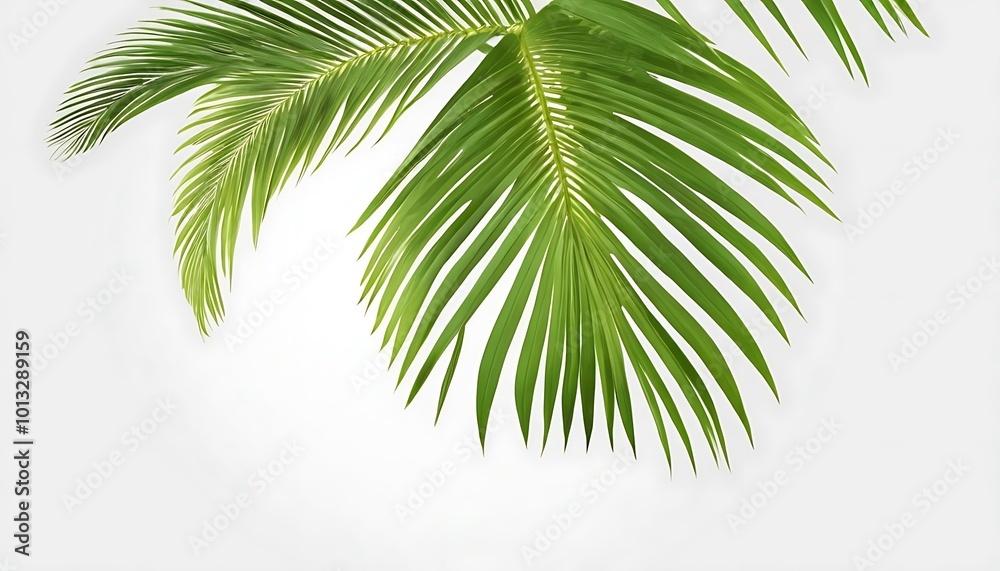 Fototapeta premium Palm Background,Palm Leaf Frond Summer Green Canopy Tropical Background,