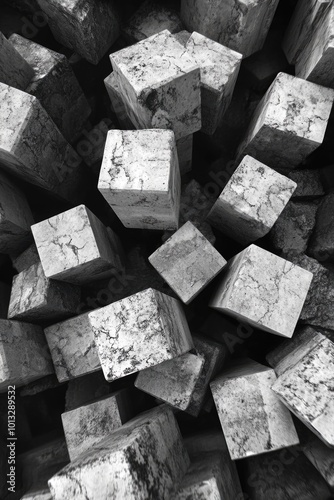 Stacked Wooden Blocks
