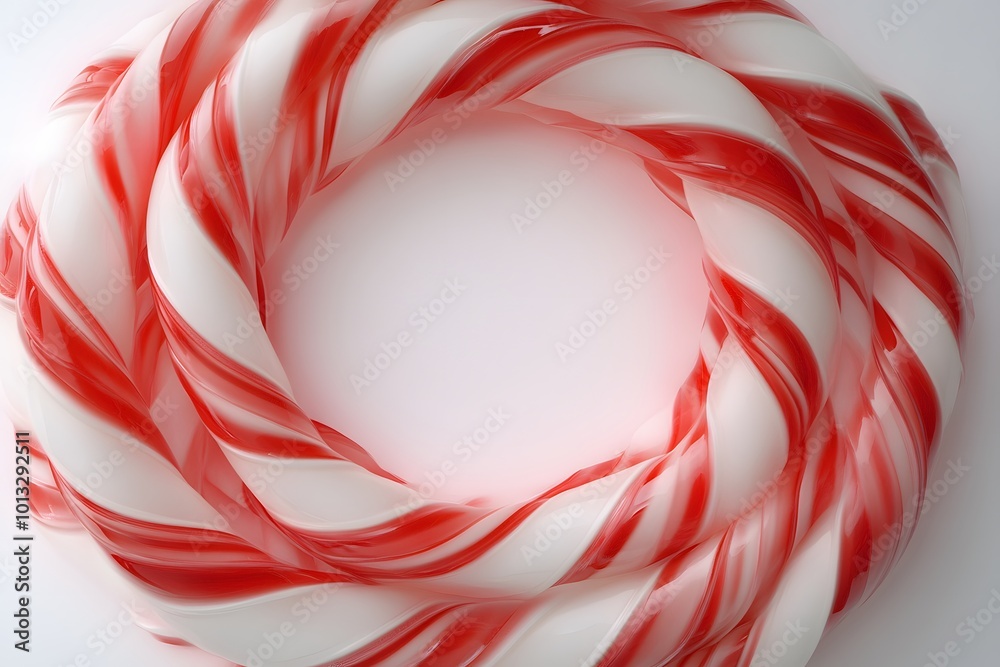 Fototapeta premium Vibrant candy cane spiral pattern