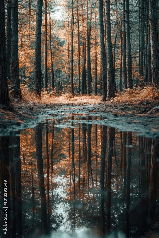 Obraz premium Forest Edge with Water