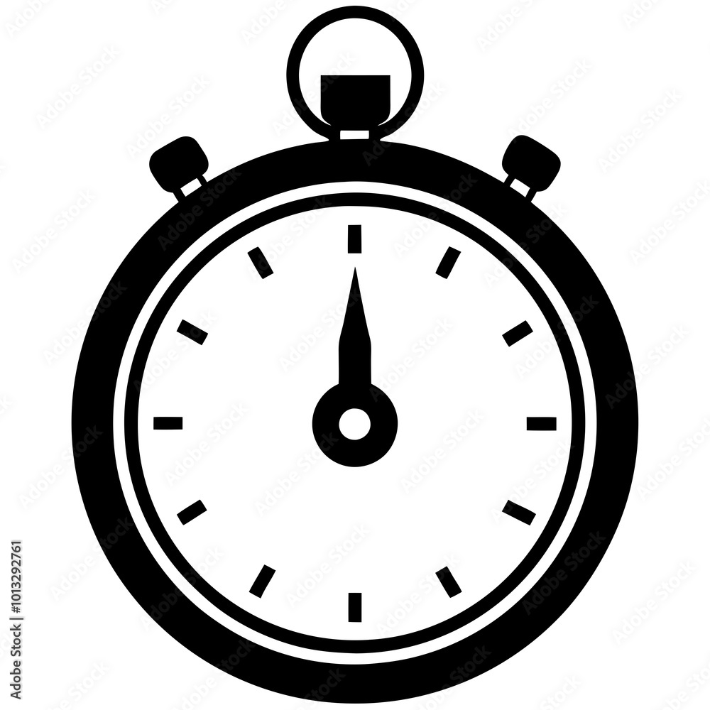 stopwatch vector icon on white background stopwatch vector icon on white background