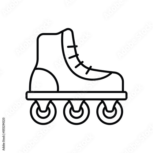Roller Skating vector icon