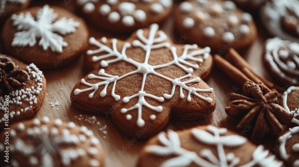 Gingerbread Snowflake. Gingerbread Snowflake.