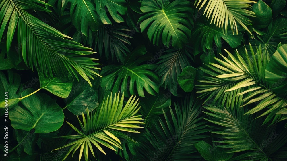 Naklejka premium Close-up of green leaves