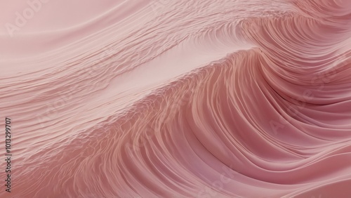 pink abstract background with wavy liquid.