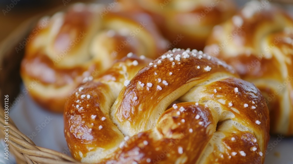 Soft Pretzel Close Up. Soft Pretzel Close Up.