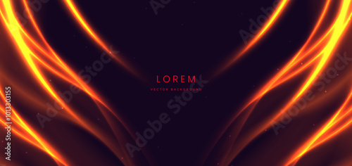 Glowing flame effect on dark background.