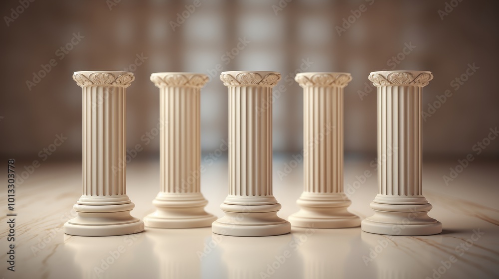 A row of classic greek columns highlighting texture and detail, symbolizing legal strength A row of classic greek columns highlighting texture and detail, symbolizing legal strength