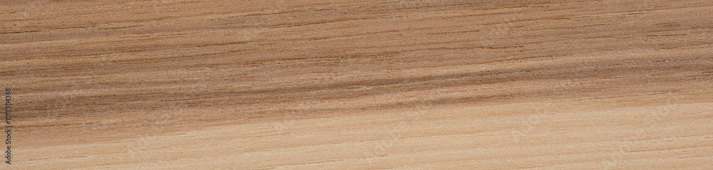 Fototapeta premium Warm-toned Hickory veneer with natural straight wood grain