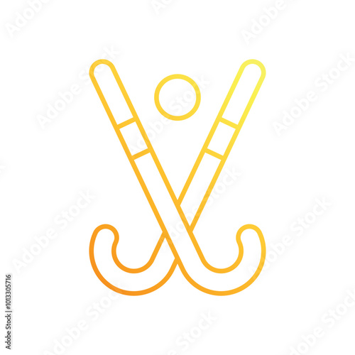 Field Hockey vector icon