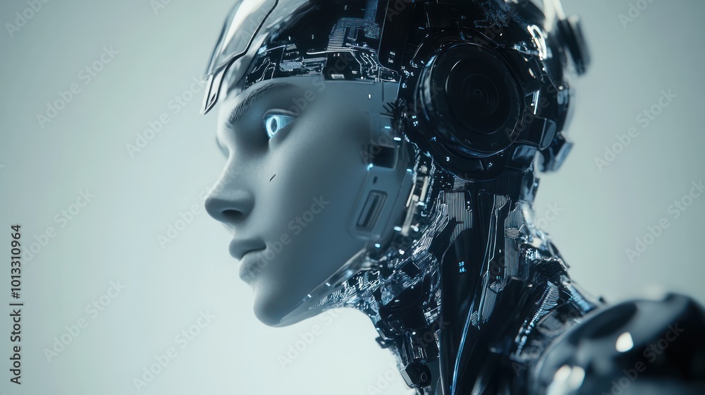 Cyber humanoid with AI neural network