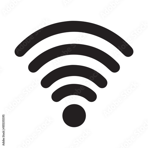 Wifi icon. Free wifi sign isolated icon. wifi network linear icon. signal sign and symbol. Wifi icon wireless internet signal