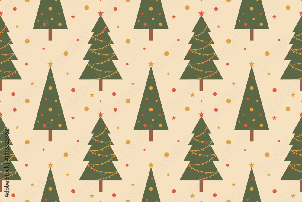Christmas seamless pattern. Cute christmas tree hand drawn. Celebrate festival. Design for background, vector illustration, fabric, clothing, carpet, textile, gift, paper, greeting cards. Christmas seamless pattern. Cute christmas tree hand drawn. Celebrate festival. Design for background, vector illustration, fabric, clothing, carpet, textile, gift, paper, greeting cards.