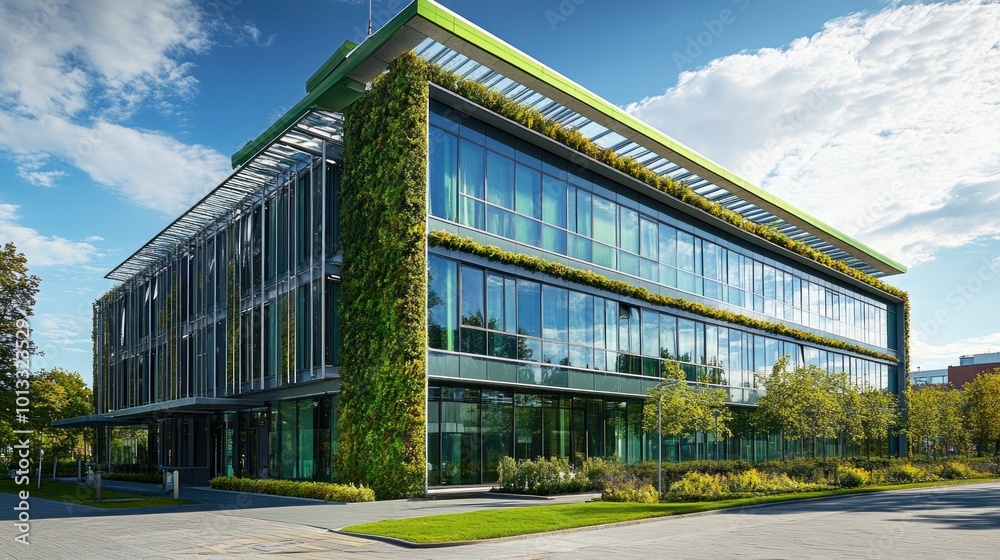 Modern Green Office Building Modern Green Office Building