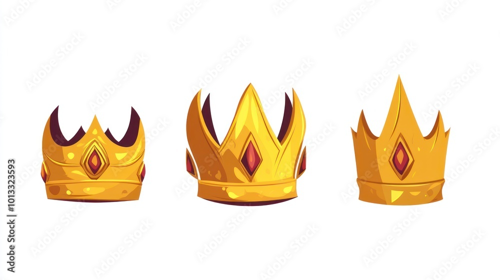 Golden crown mascot Golden crown mascot