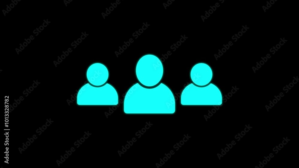 A group of people icon, Animated icon on transparent background A group of people icon, Animated icon on transparent background