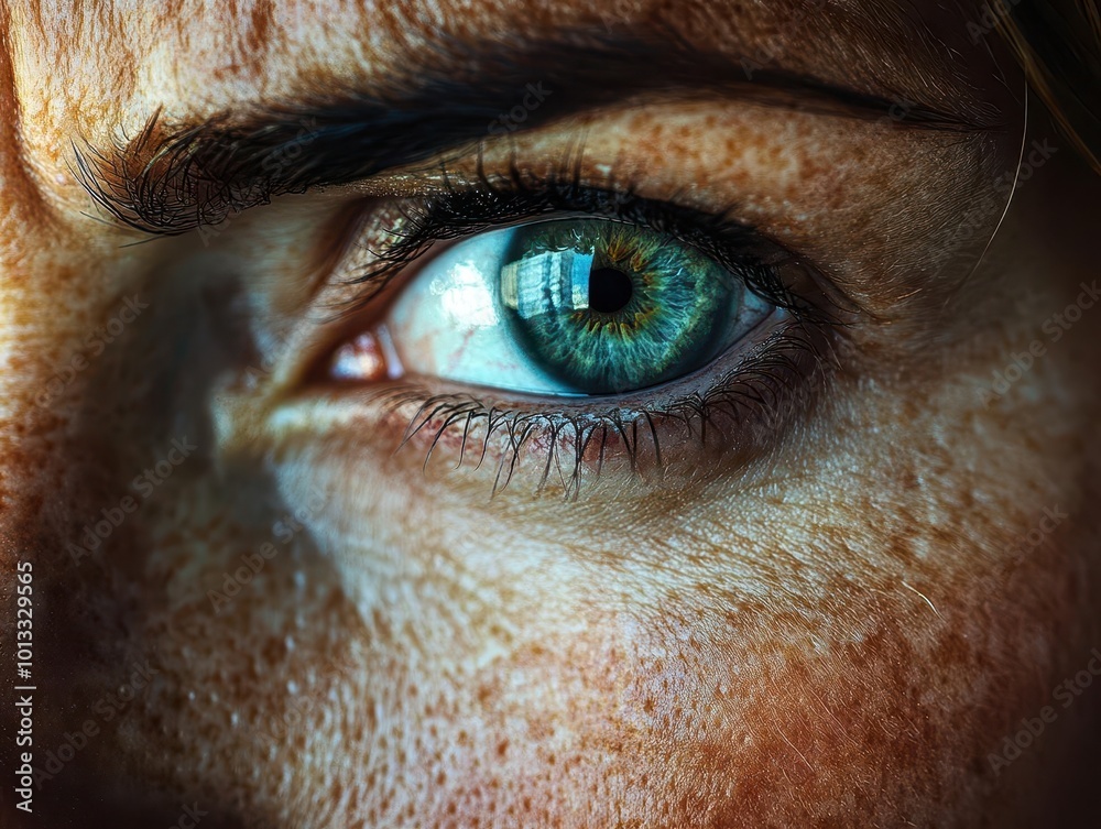 closeup of a womans face displaying symptoms of a disease particularly vertigo the composition conveys emotional depth and the impact of health issues on personal identity closeup of a womans face displaying symptoms of a disease particularly vertigo the composition conveys emotional depth and the impact of health issues on personal identity