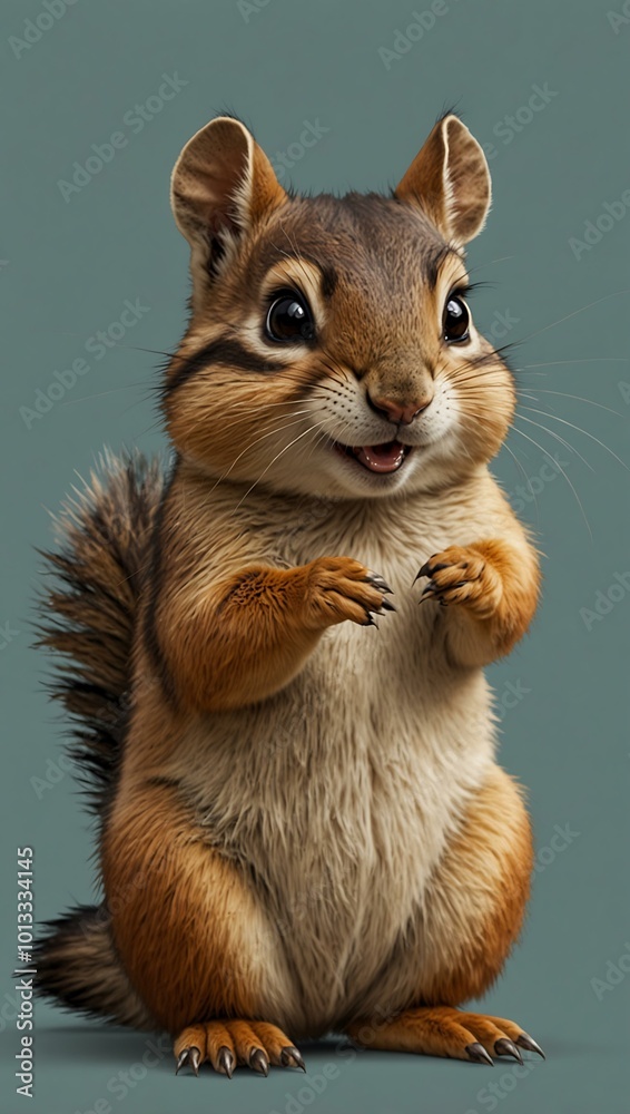 Playful Chipmunk Cartoon Design for Clipart. Playful Chipmunk Cartoon Design for Clipart.