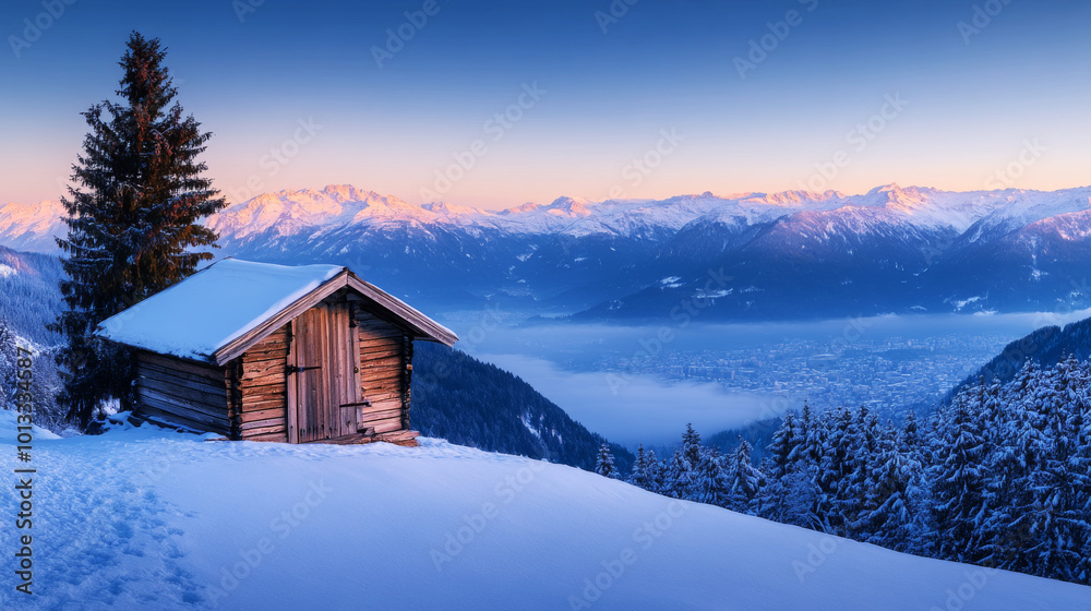 snow scene, environment, snow, cold, nobody, tree, sky, ice, winter, terrain, nature, pine tree, fir tree, natural scenery, winter, sunrise, sun, fog, mountain, cabin snow scene, environment, snow, cold, nobody, tree, sky, ice, winter, terrain, nature, pine tree, fir tree, natural scenery, winter, sunrise, sun, fog, mountain, cabin