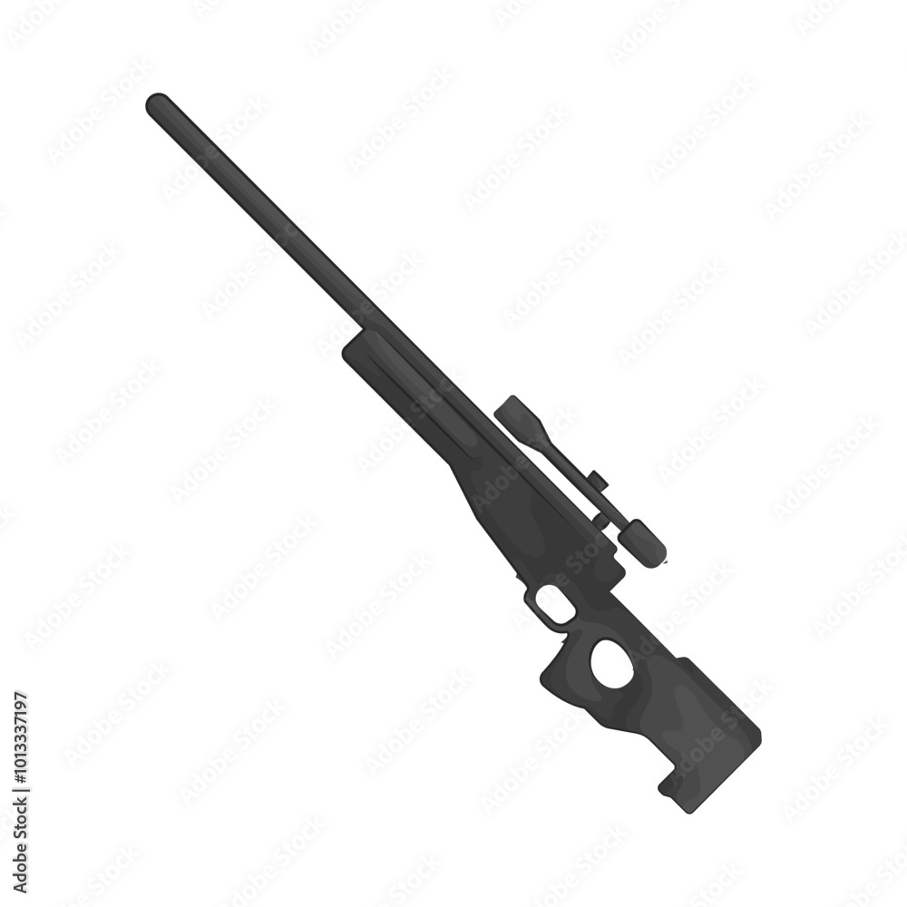 Illustration of sniper Illustration of sniper