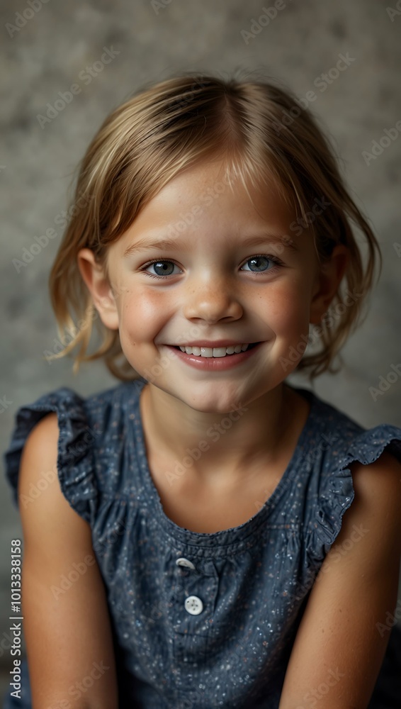 Radiant portrait of a smiling three-year-old. Radiant portrait of a smiling three-year-old.