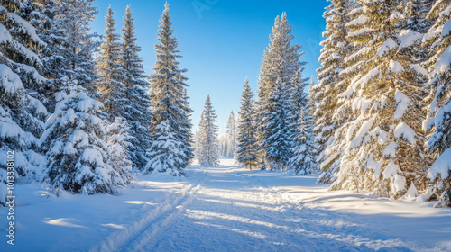 snow scene, environment, snow, cold, nobody, tree, sky, ice, winter, terrain, nature, pine tree, fir tree, natural scenery, winter