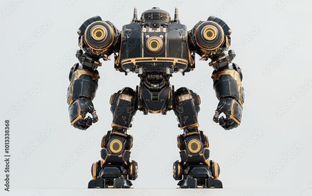 3d robot titan on white background 3d robot titan on white background