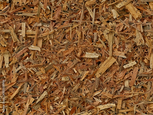 Real seamless OSB (Oriented Strand Board) texture. photo