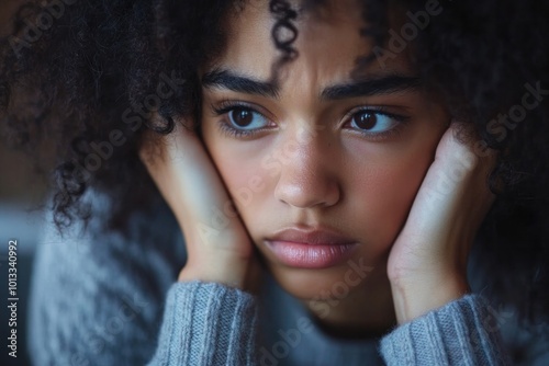 A behavioral psychologist explaining the link between stress and body language, showing how habits like face touching are influenced by anxiety and emotional discomfort photo