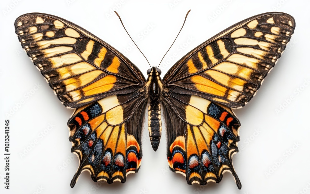 Obraz premium Butterfly isolated stock photo on white background 