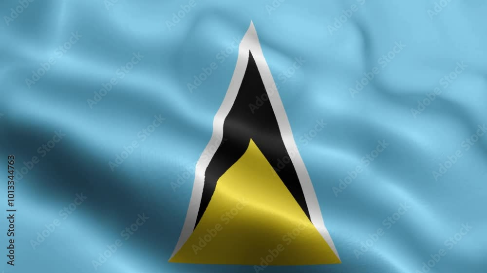 4k render Saint Lucia Flag video waving in wind Saint Lucia Flag Wave Loop wavin 4k render Saint Lucia Flag video waving in wind Saint Lucia Flag Wave Loop wavin
